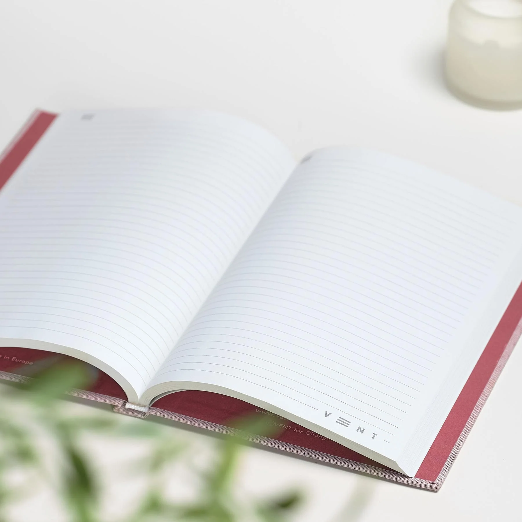 Ocean waste A5 notebook – coral pink - Image 6